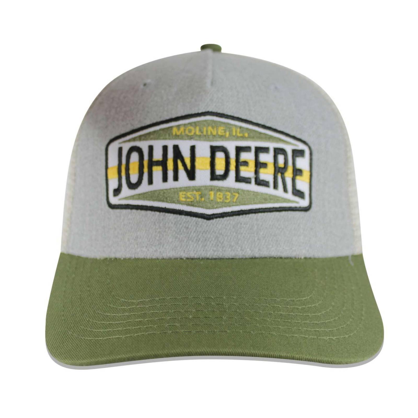 GORRA JOHN DEERE CHARCOAL AND GRAY MESH UNITALLA