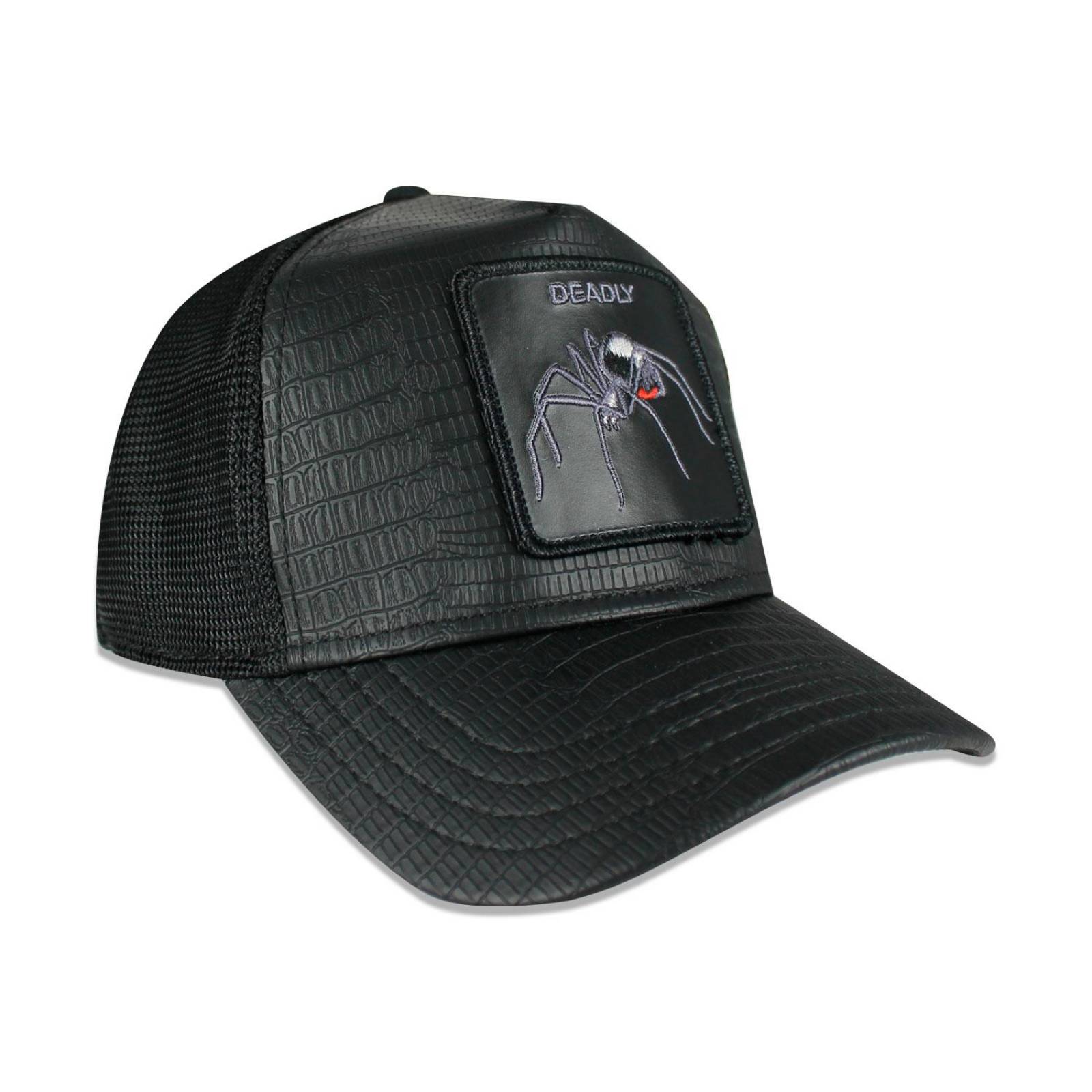 Gorra Goorin Bros Trucker Deadly Encounter Piel Negro Unitalla 
