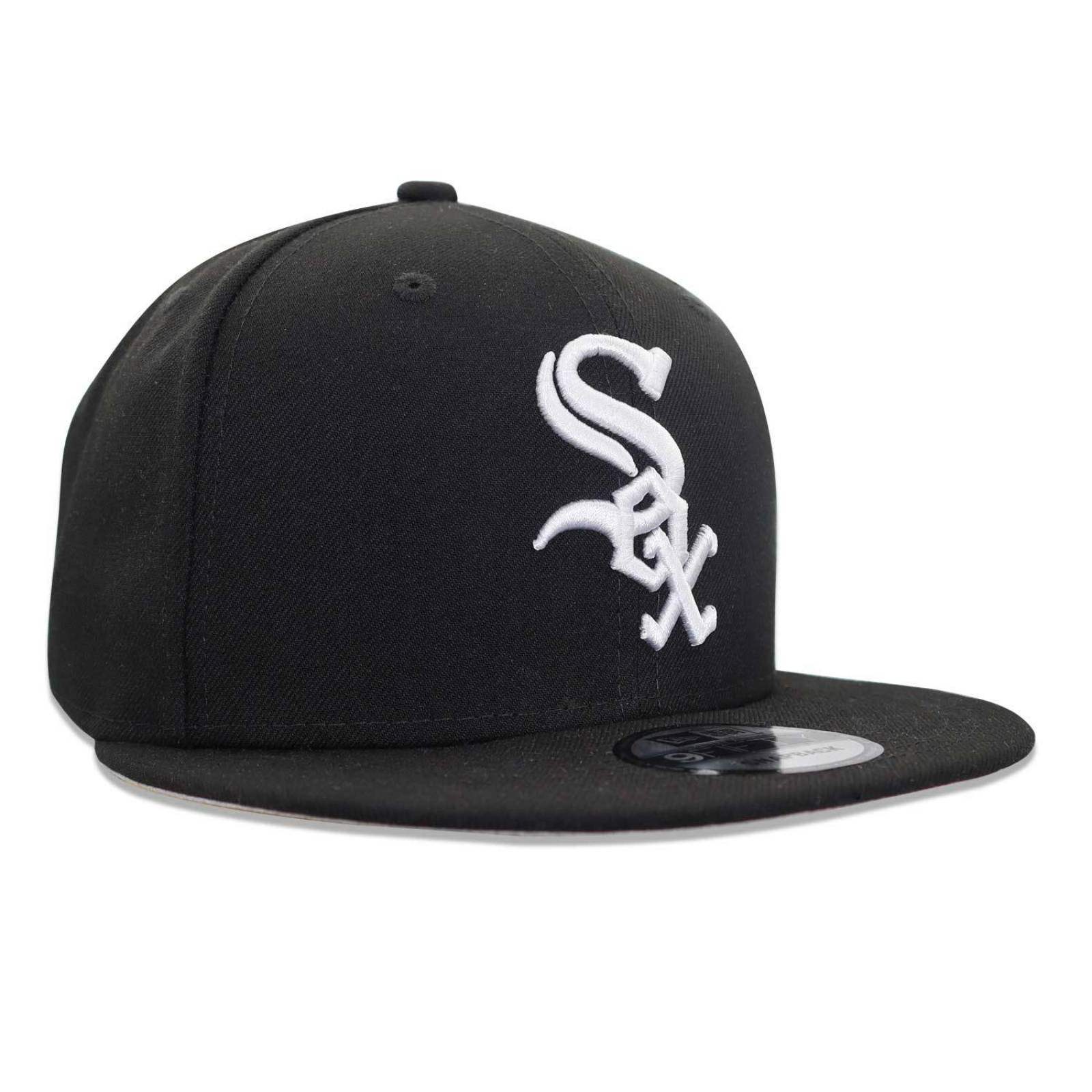 Gorra New Era 9 Fifty MLB White Sox Basic Snap Negro Unitalla 