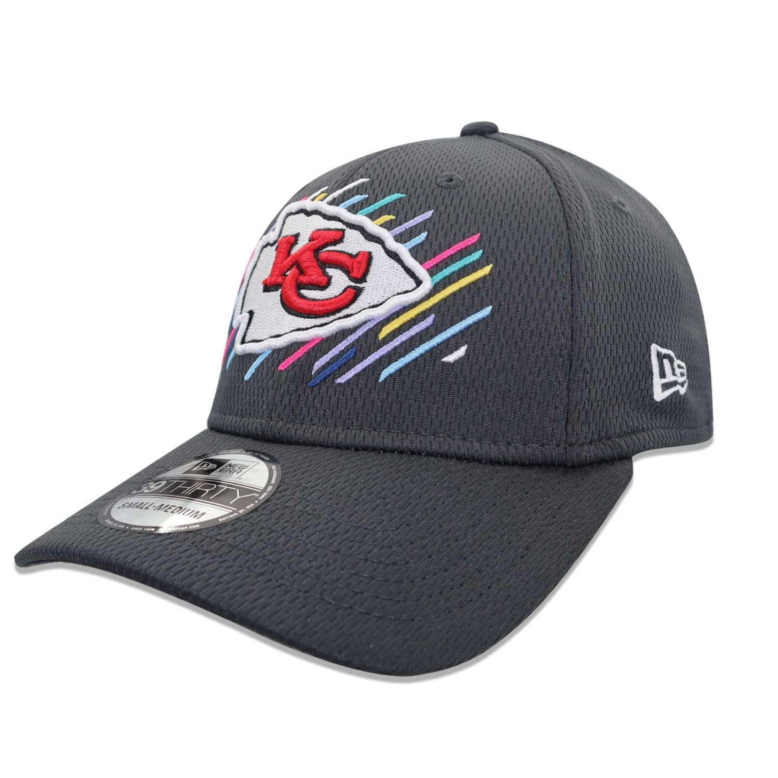 Gorra New Era 39 Thirty NFL Chiefs Crucial Catch 2021 Gris 