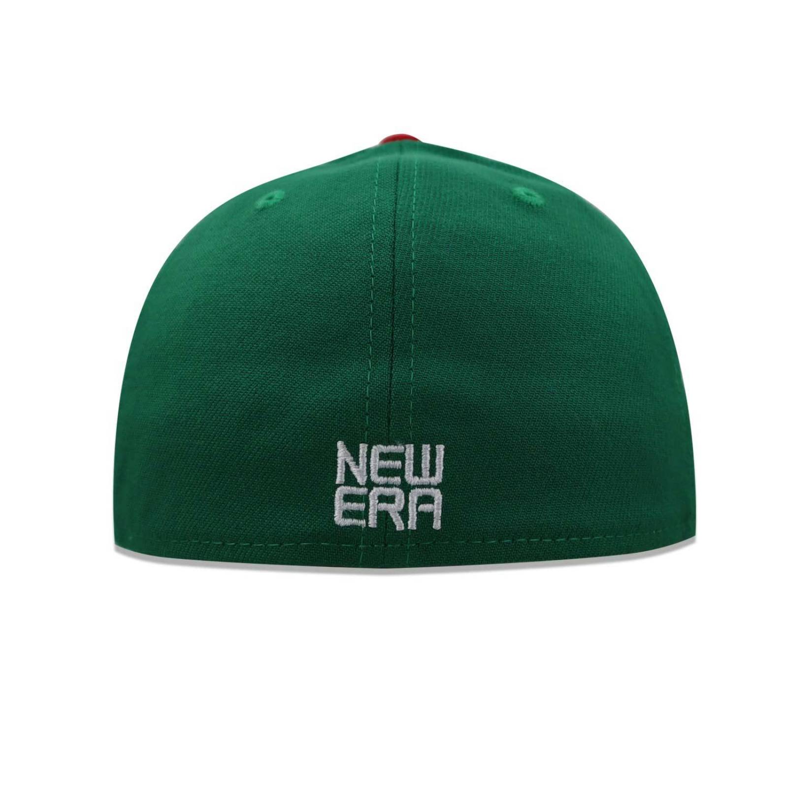 Gorra New Era 39 Thirty Mexico Letra M Rojo/Verde CH/M