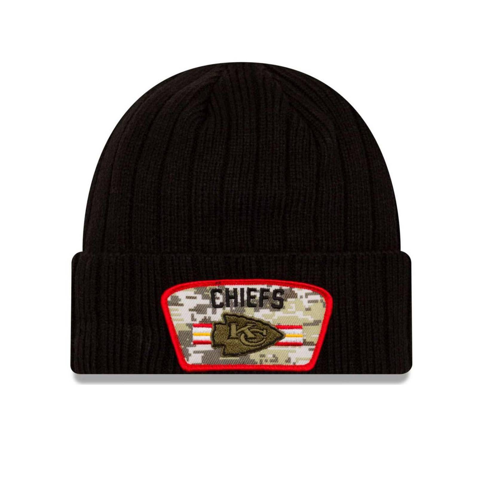 Beanie New Era NFL Chiefs Salute to Service 2021 Camo Unitalla 