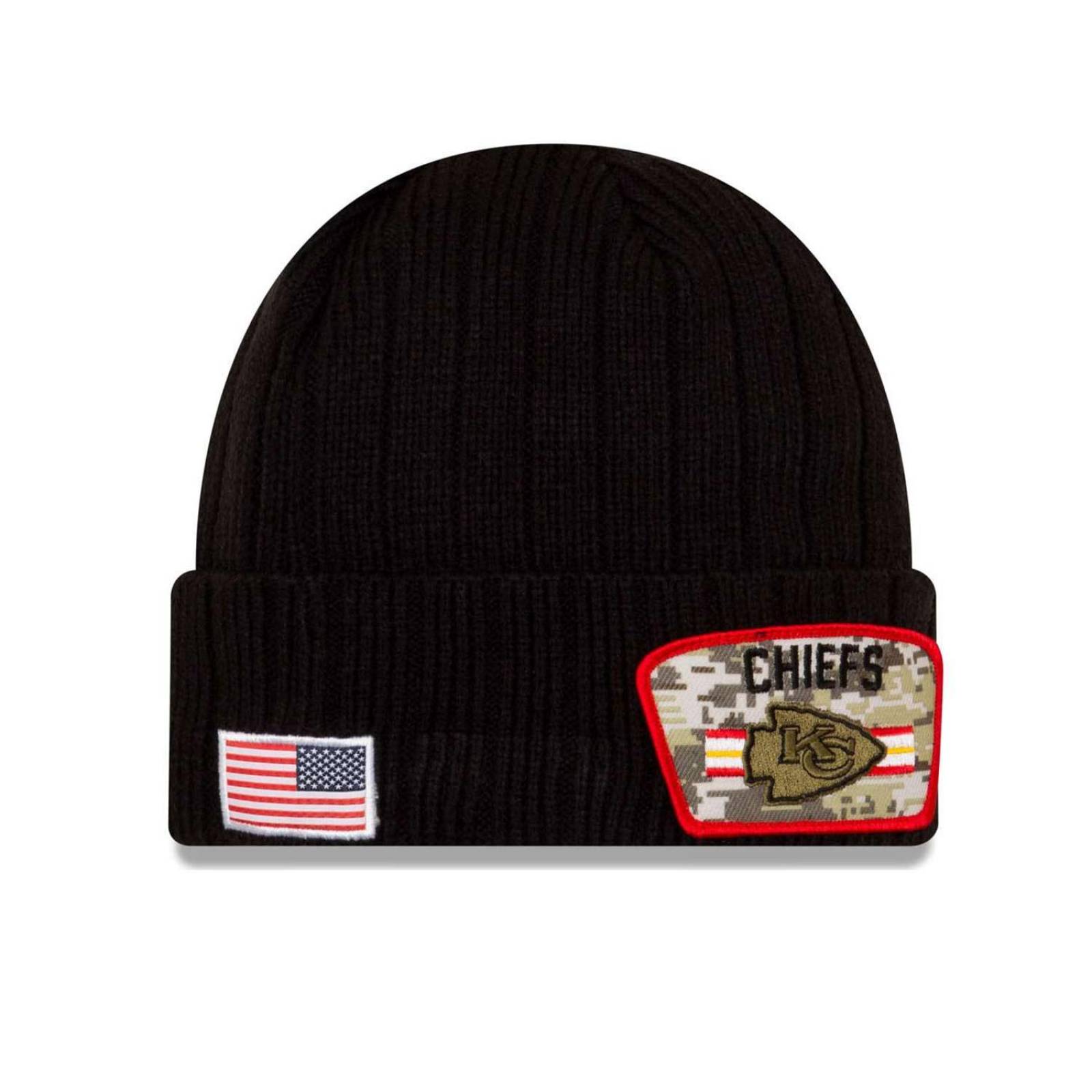 Beanie New Era NFL Chiefs Salute to Service 2021 Camo Unitalla 