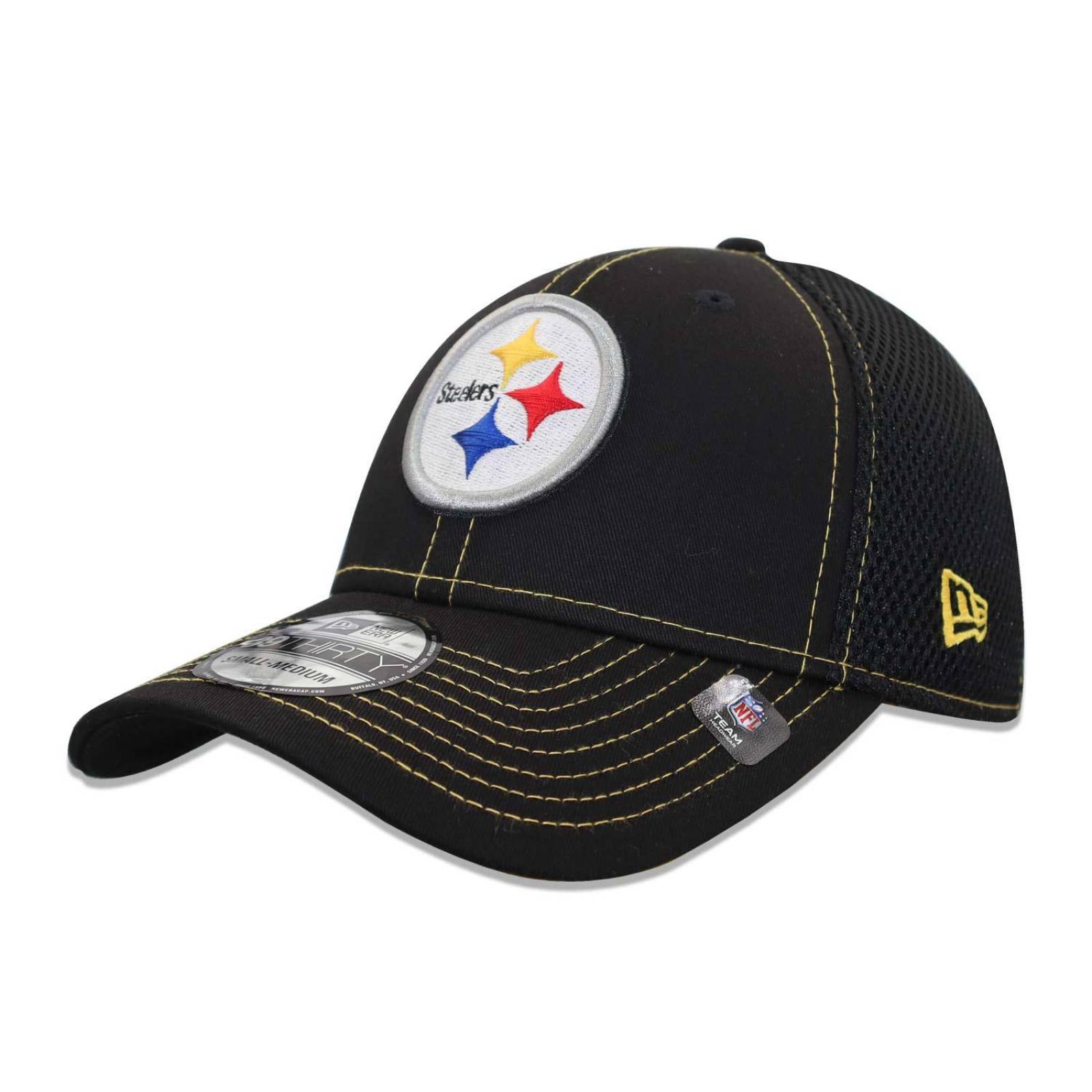 Gorra New Era 39 Thirty NFL Steelers Team Neo C3 Negro G/XG