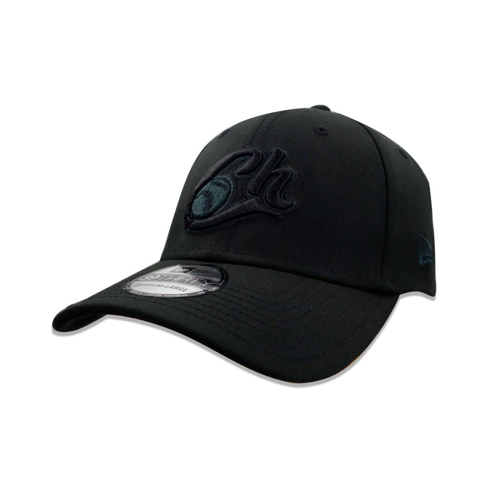 Gorra New Era 39 Thirty LMP Charros Black on Black CH/M Negro