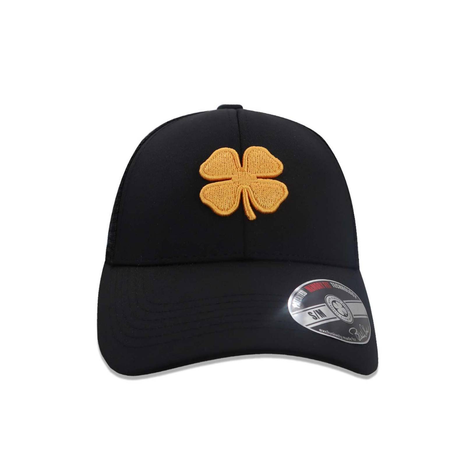 Gorra Black Clover Lucky Mesh Mango Logo Naranja Negro CH/M