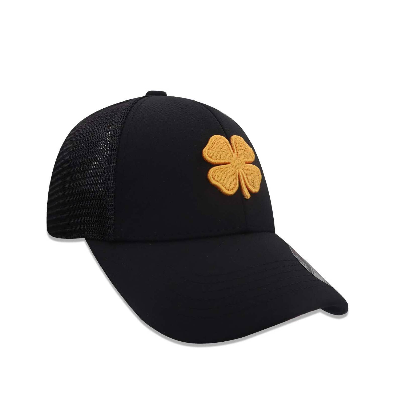 Gorra Black Clover Lucky Mesh Mango Logo Naranja Negro CH/M