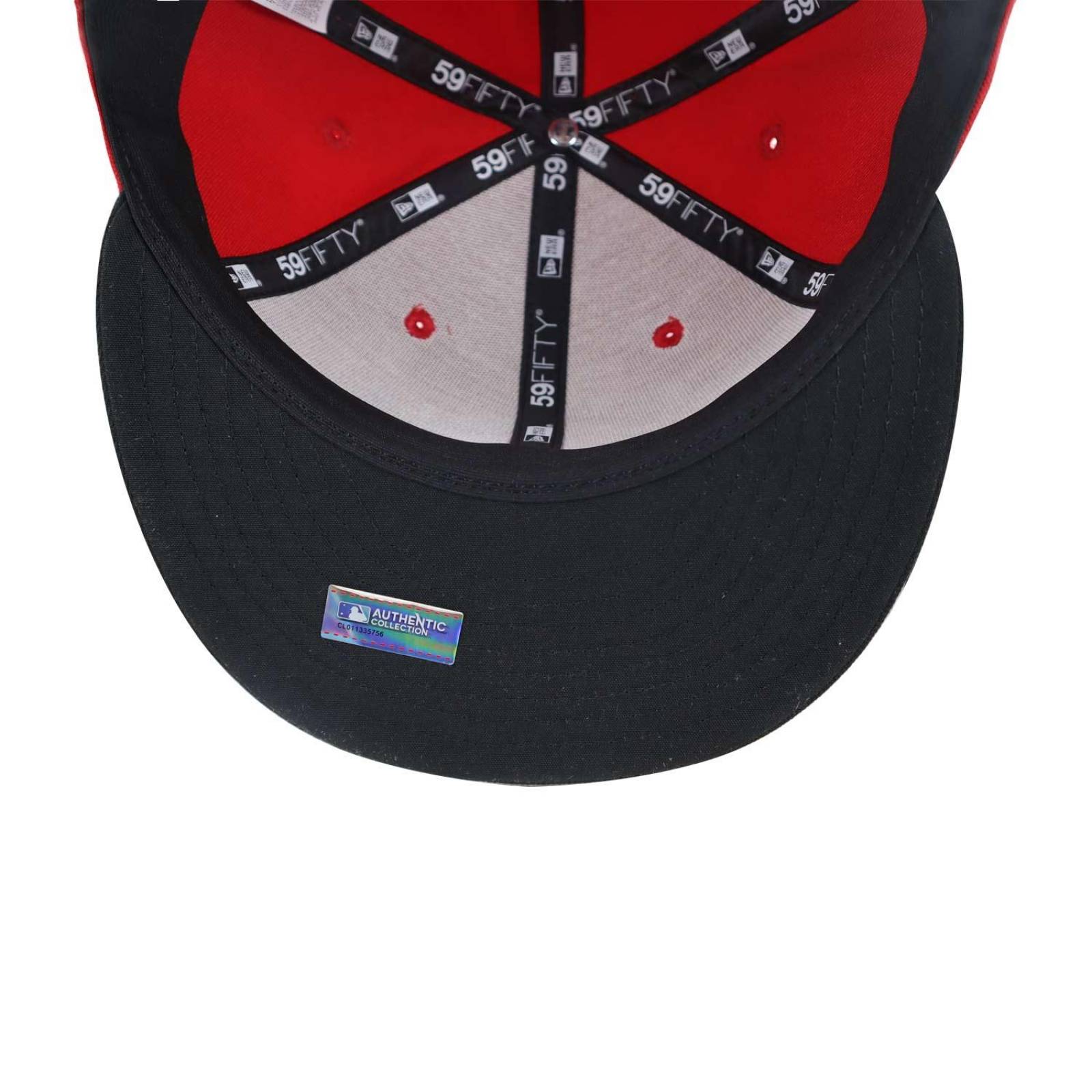 Gorra New Era 59 Fifty MLB Cincinnati Reds Authentic On Field Road Rojo 7