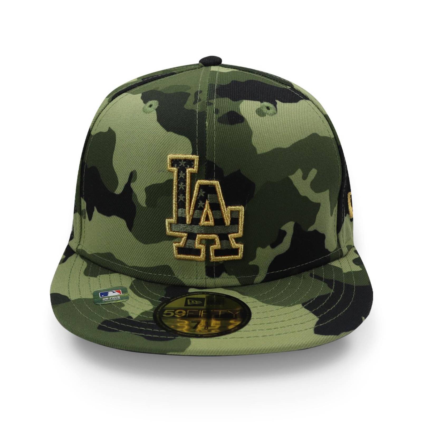 Gorra New Era 59 Fifty MLB 2022 Armed Forces Day Dodgers Camo 7 3/8 Verde