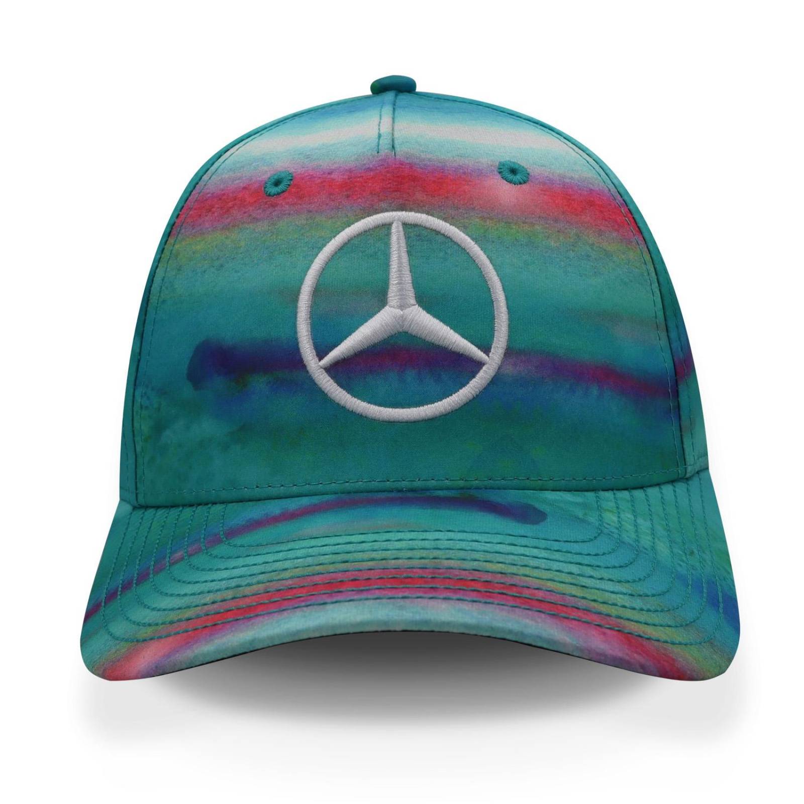 Gorra Mercedes Benz Lewis Hamilton 2022 Aqua Unitalla 