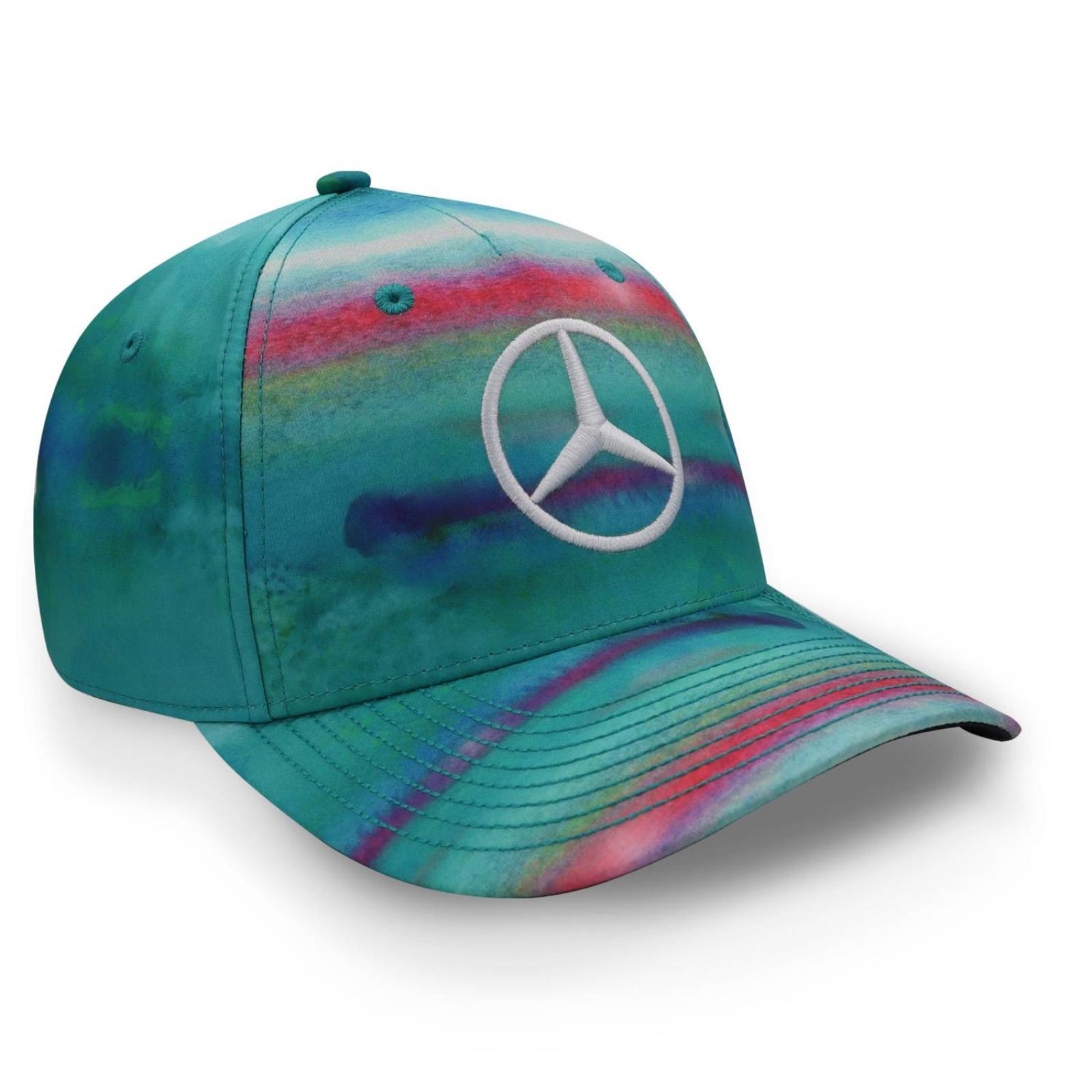 Gorra Mercedes Benz Lewis Hamilton 2022 Aqua Unitalla 