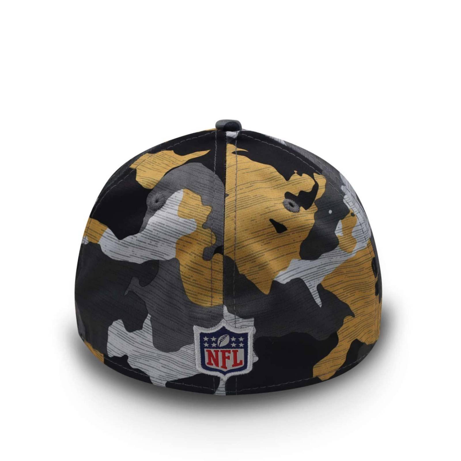 Gorra New Era 39 Thirty NFL 22 Train Steelers Camo Amarillo G/XG