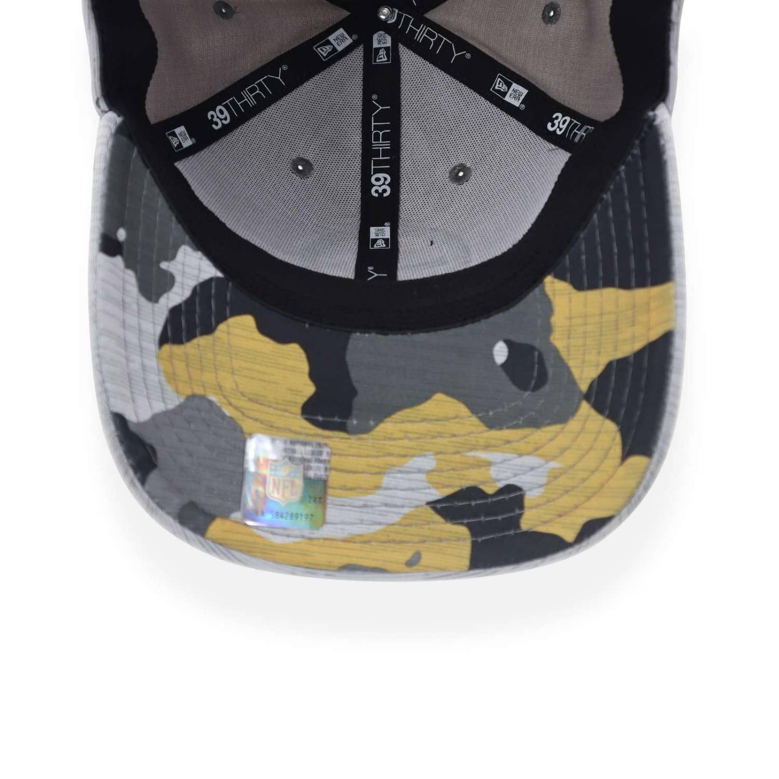 Gorra New Era 39 Thirty NFL 22 Train Coach Steelers Gris CH/M