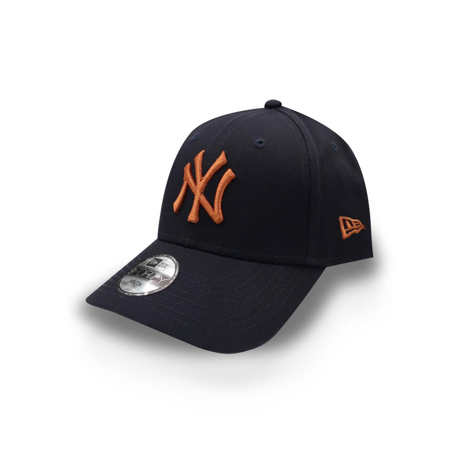 Gorra New Era 9 Forty MLB Yankees Logo Naranja Para Joven 