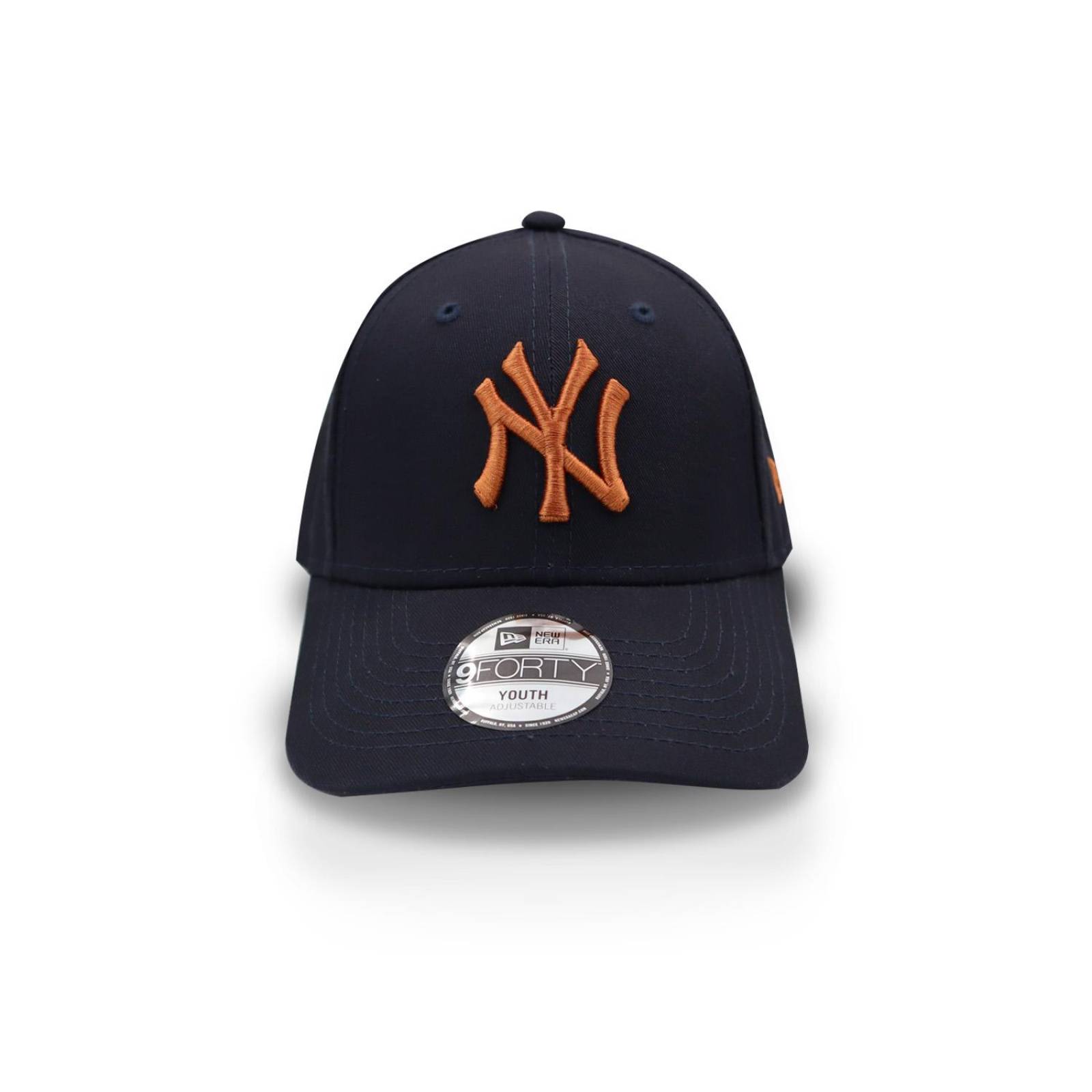Gorra New Era 9 Forty MLB Yankees Logo Naranja Para Joven 