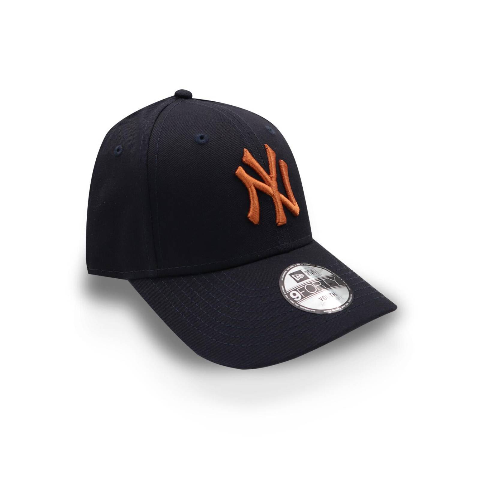 Gorra New Era 9 Forty MLB Yankees Logo Naranja Para Joven 