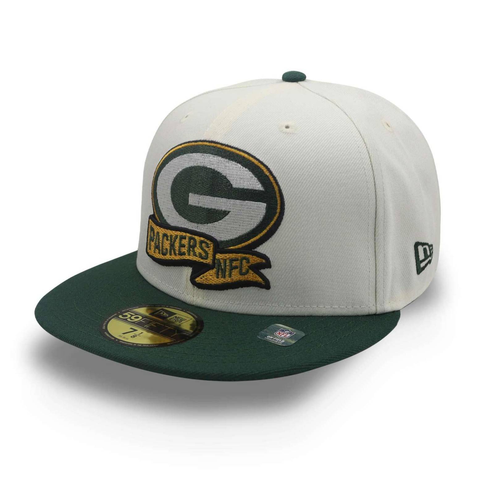 Gorra New Era 59 Fifty NFL Sideline Green Bay Packers Beige 7