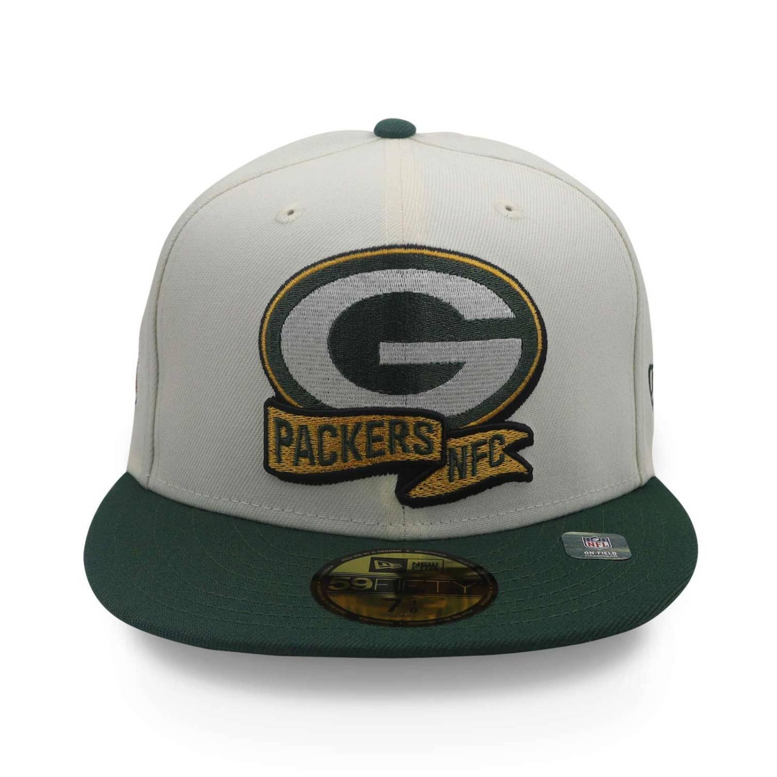 Gorra New Era 59 Fifty NFL Sideline Green Bay Packers Beige 7