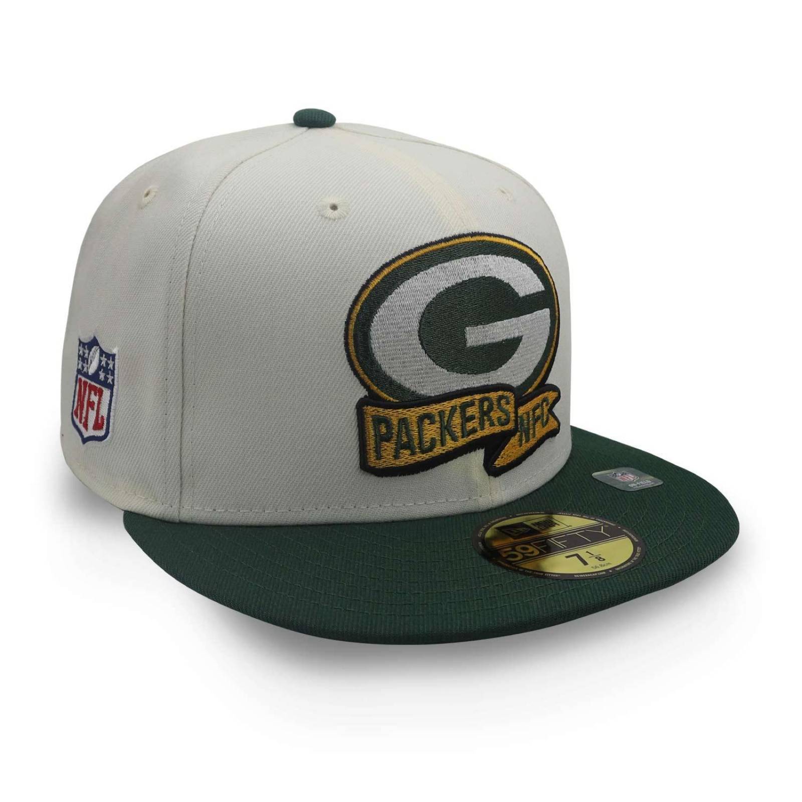 Gorra New Era 59 Fifty NFL Sideline Green Bay Packers Beige 7