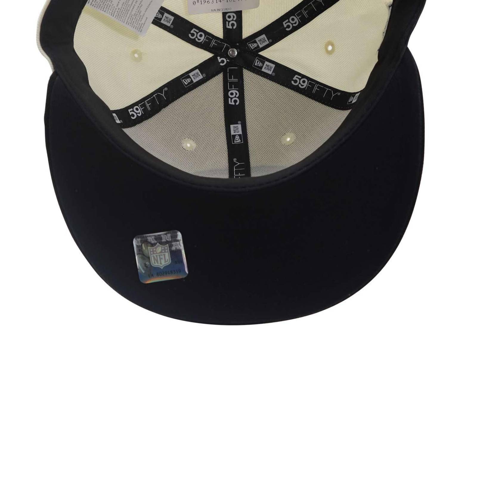 Gorra New Era 59 Fifty NFL Sideline Steelers Beige 7 1/8