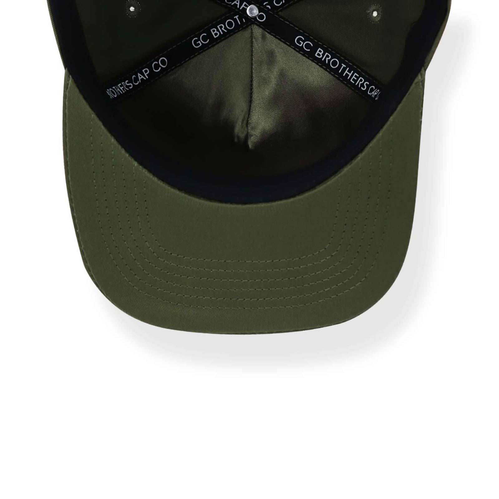 Gorra Gc Brothers Amex 5 Panel Snapback Olivo Unitalla 