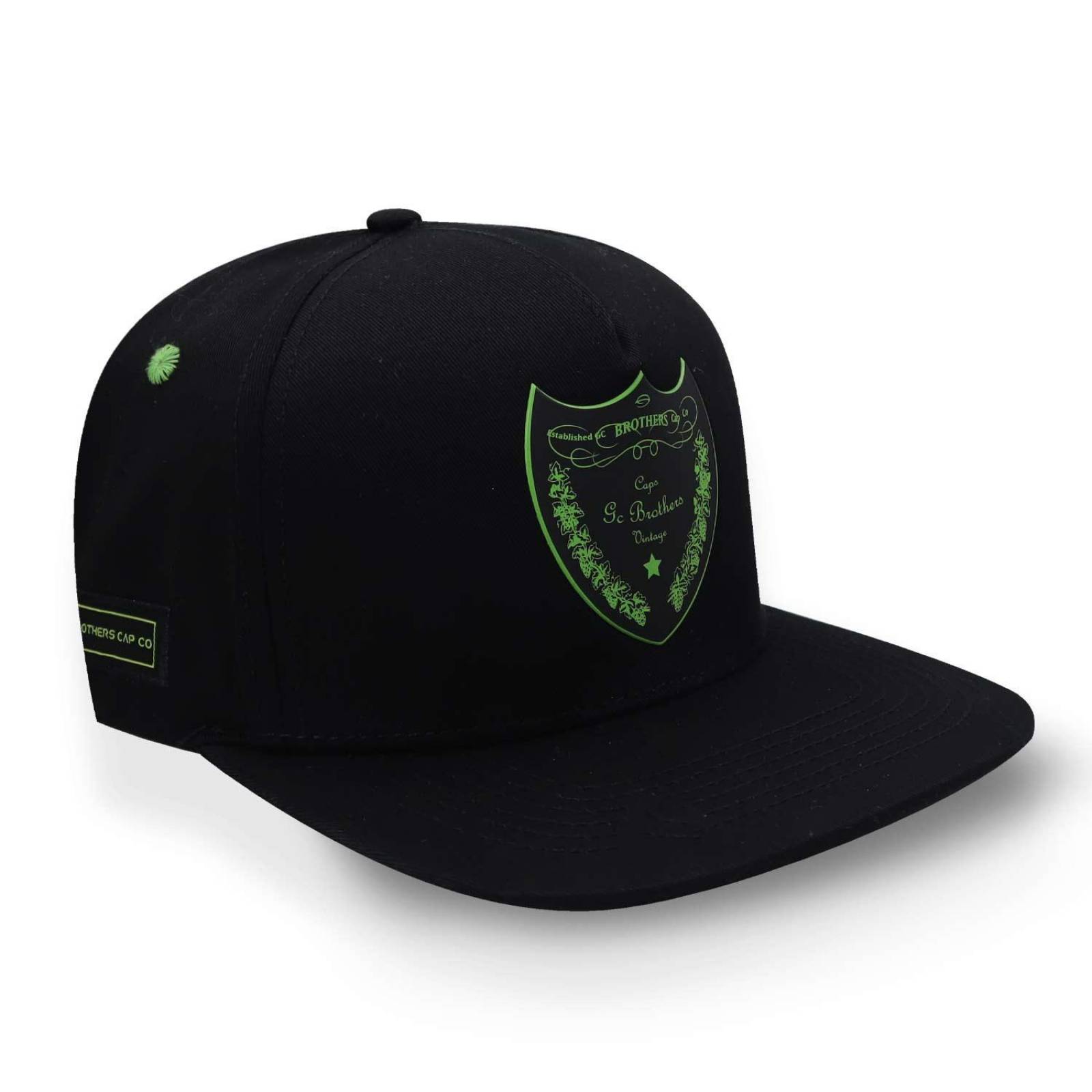 Gorra Gc Brothers Dom Perignon 5 Panel Snapback Negro Unital 