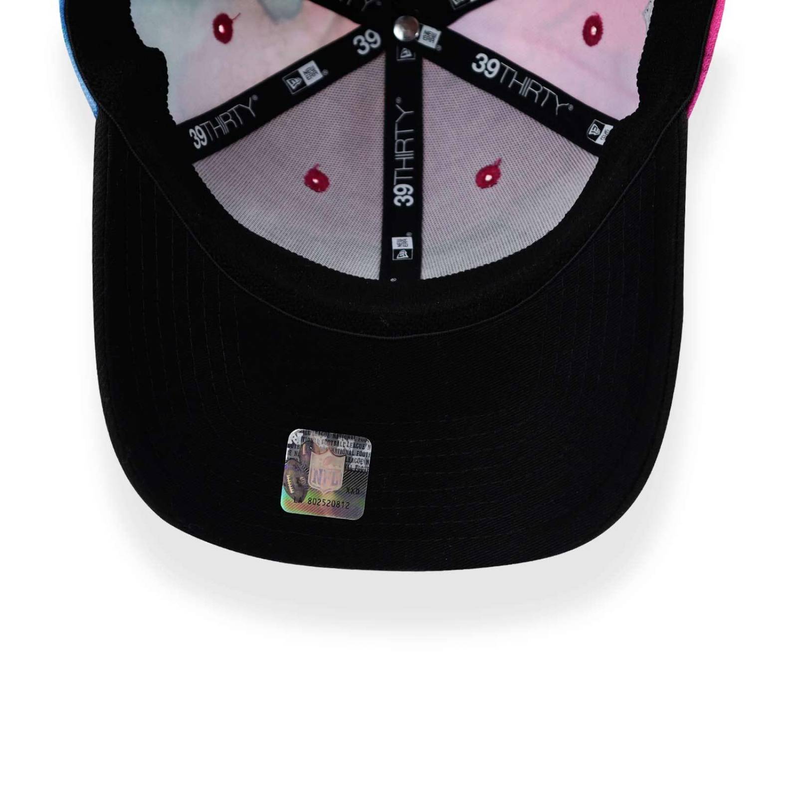 Gorra New Era 39 Thirty NFL Crucial Catch 22 Seahawks Negro Cerrada Rosa CH/M