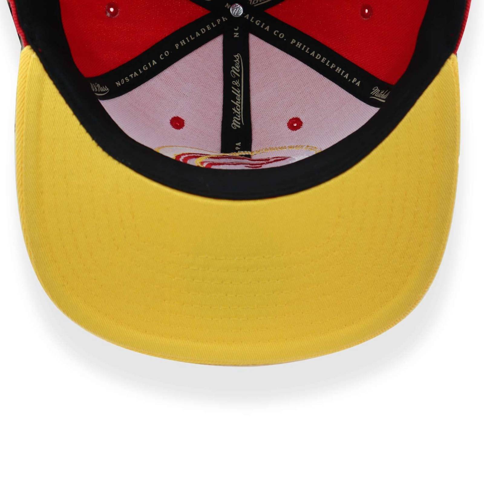Gorra Mitchell & Ness Nba Logo Blur Hawks Rojo Unitalla 