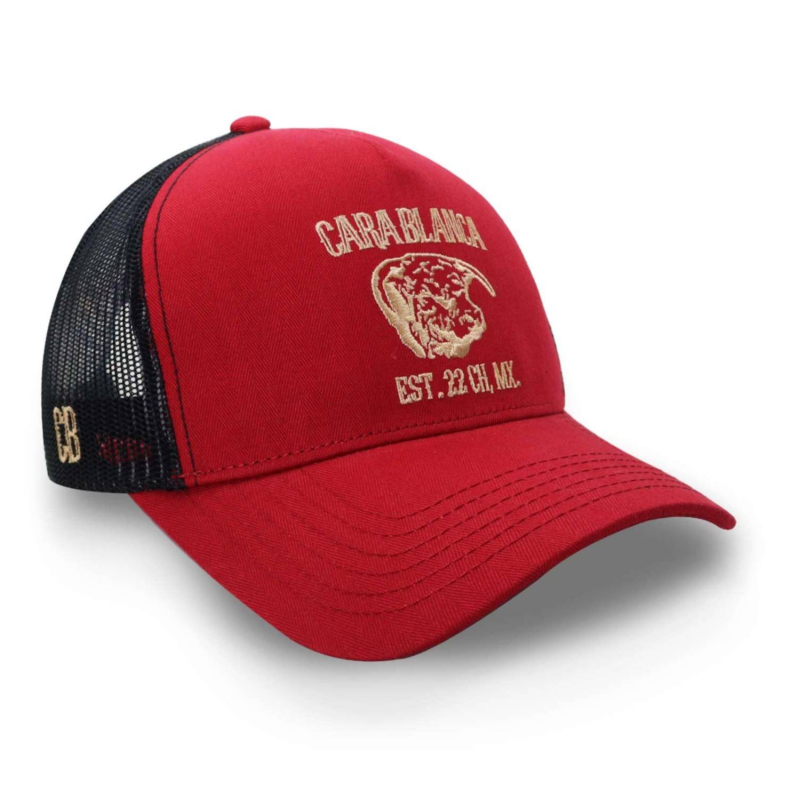 Gorra Cara Blanca Myp221299 Bordado Est. 22 Rojo Unitalla 