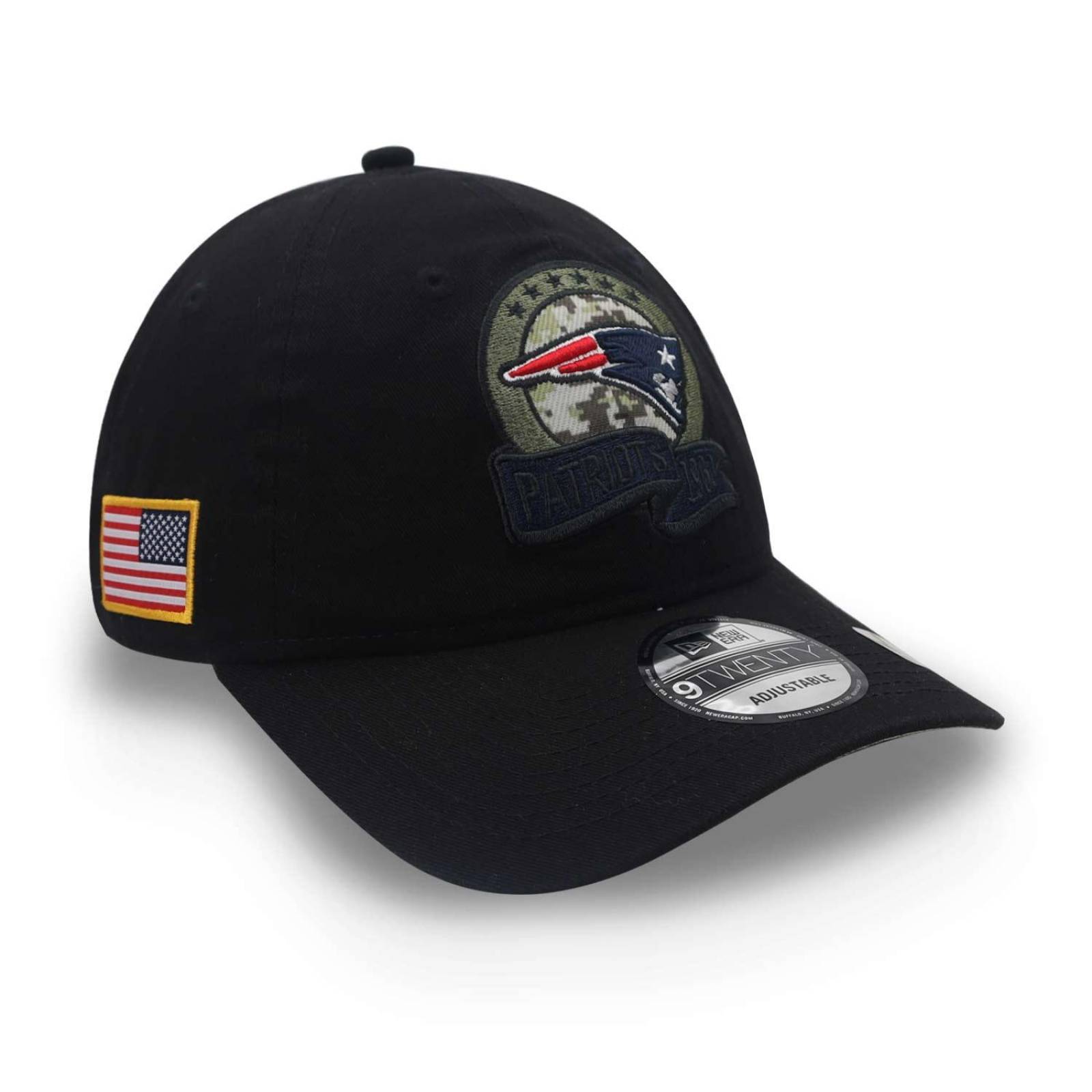 Gorra New Era 9 Twenty NFL Salute To Service 22 Patriots Negro Unitalla