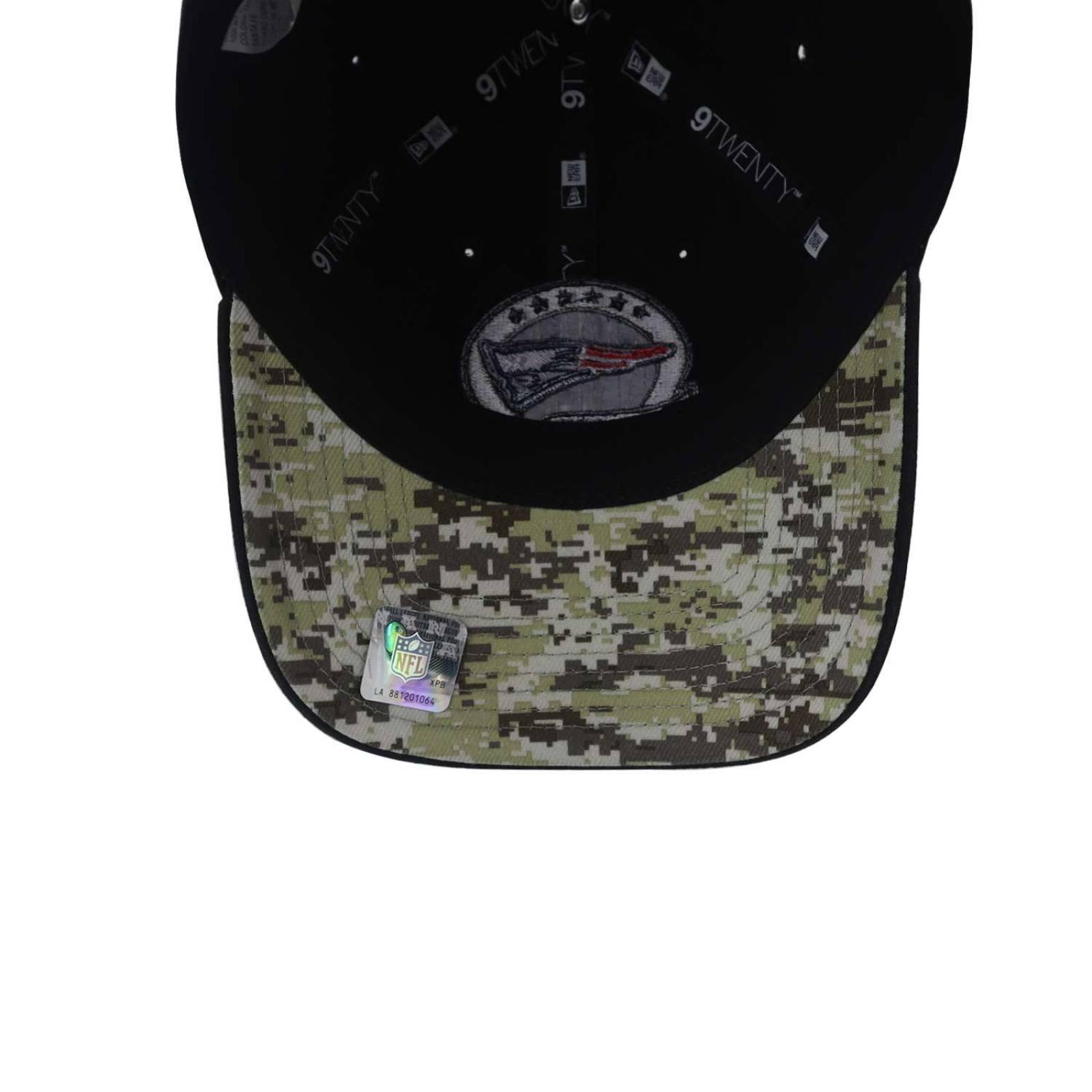 Gorra New Era 9 Twenty NFL Salute To Service 22 Patriots Negro Unitalla