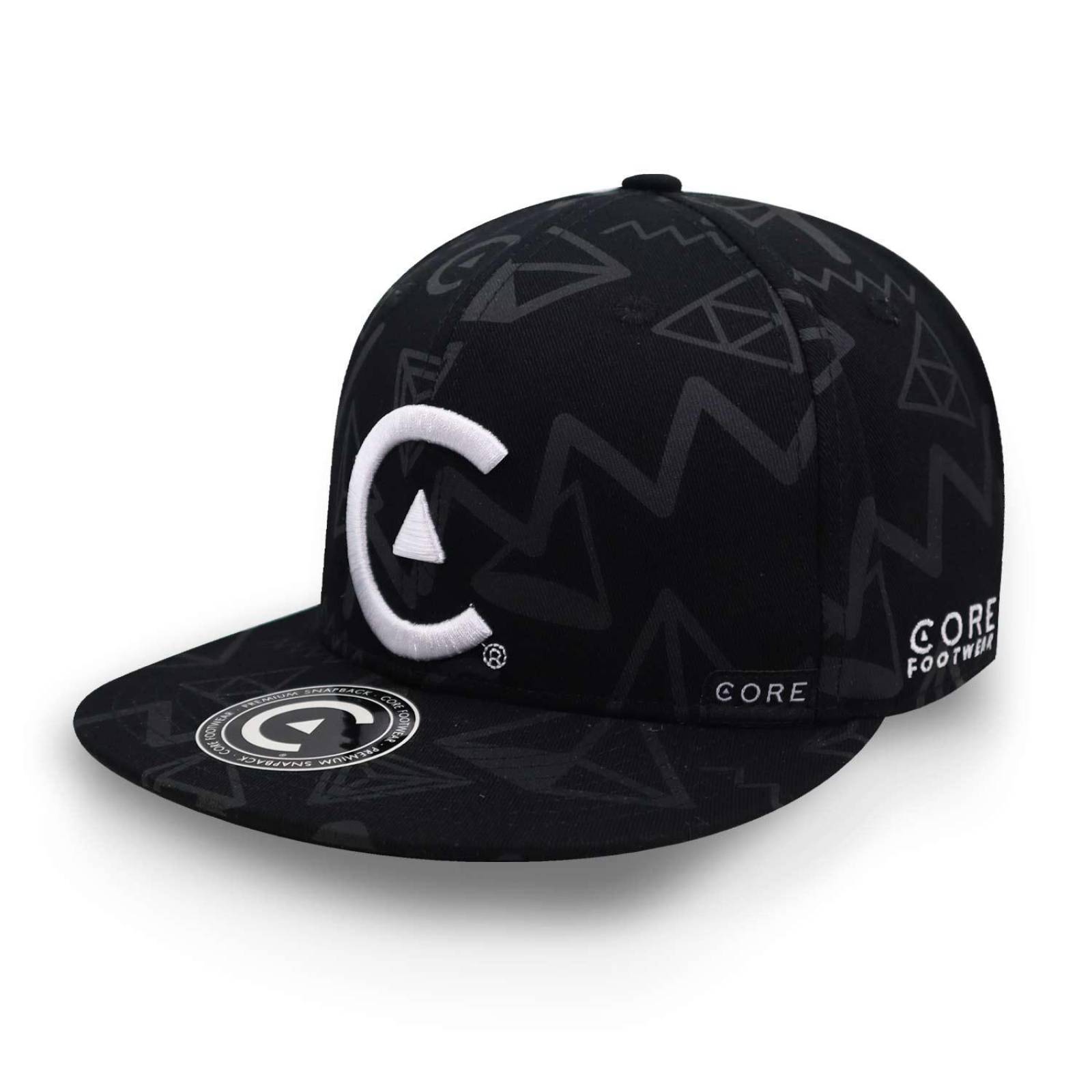 Gorra Core C Figuras Geometricas Negro/blanco Unitalla 