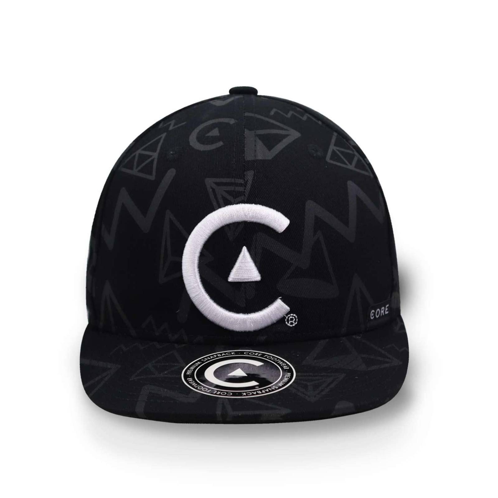 Gorra Core C Figuras Geometricas Negro/blanco Unitalla 