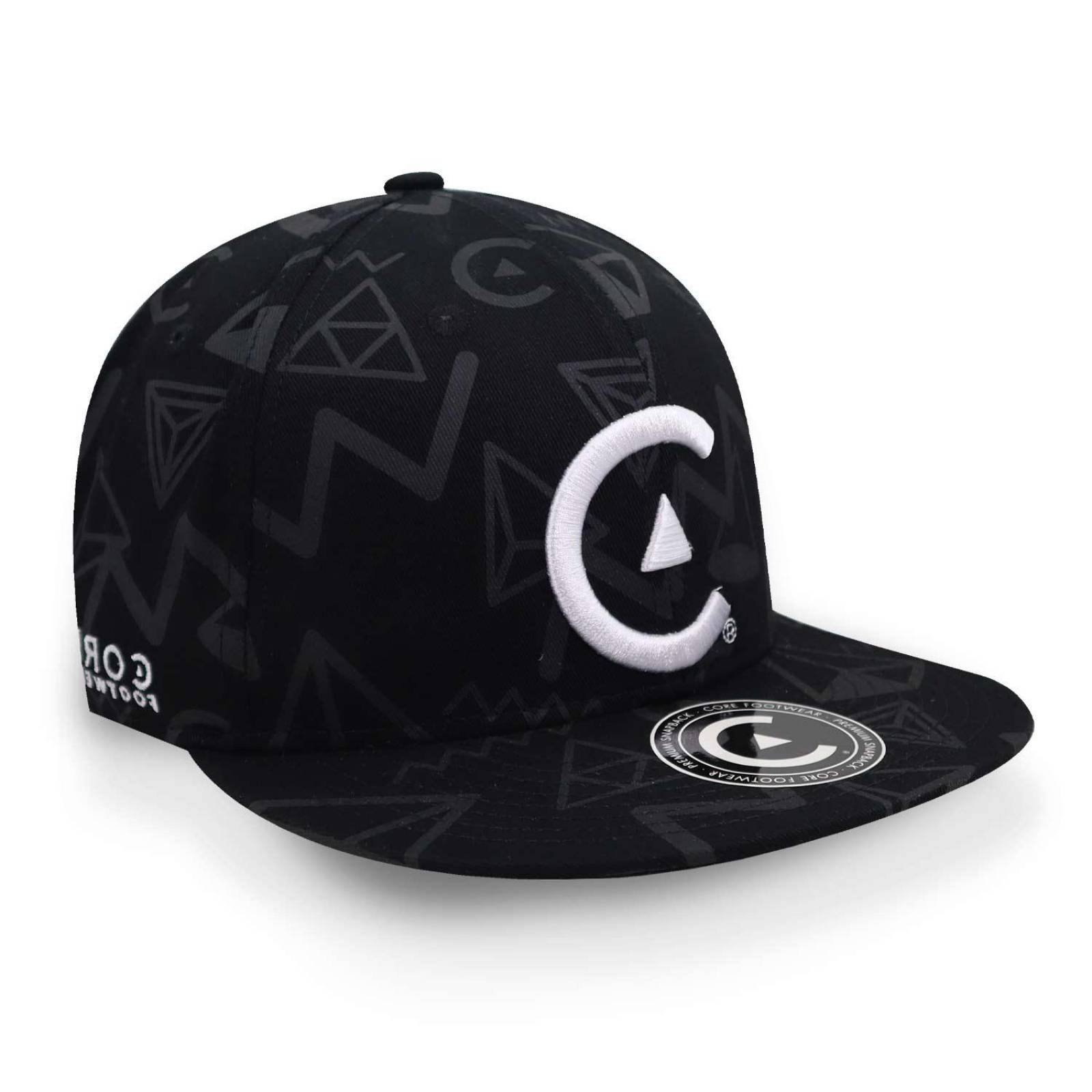 Gorra Core C Figuras Geometricas Negro/blanco Unitalla 