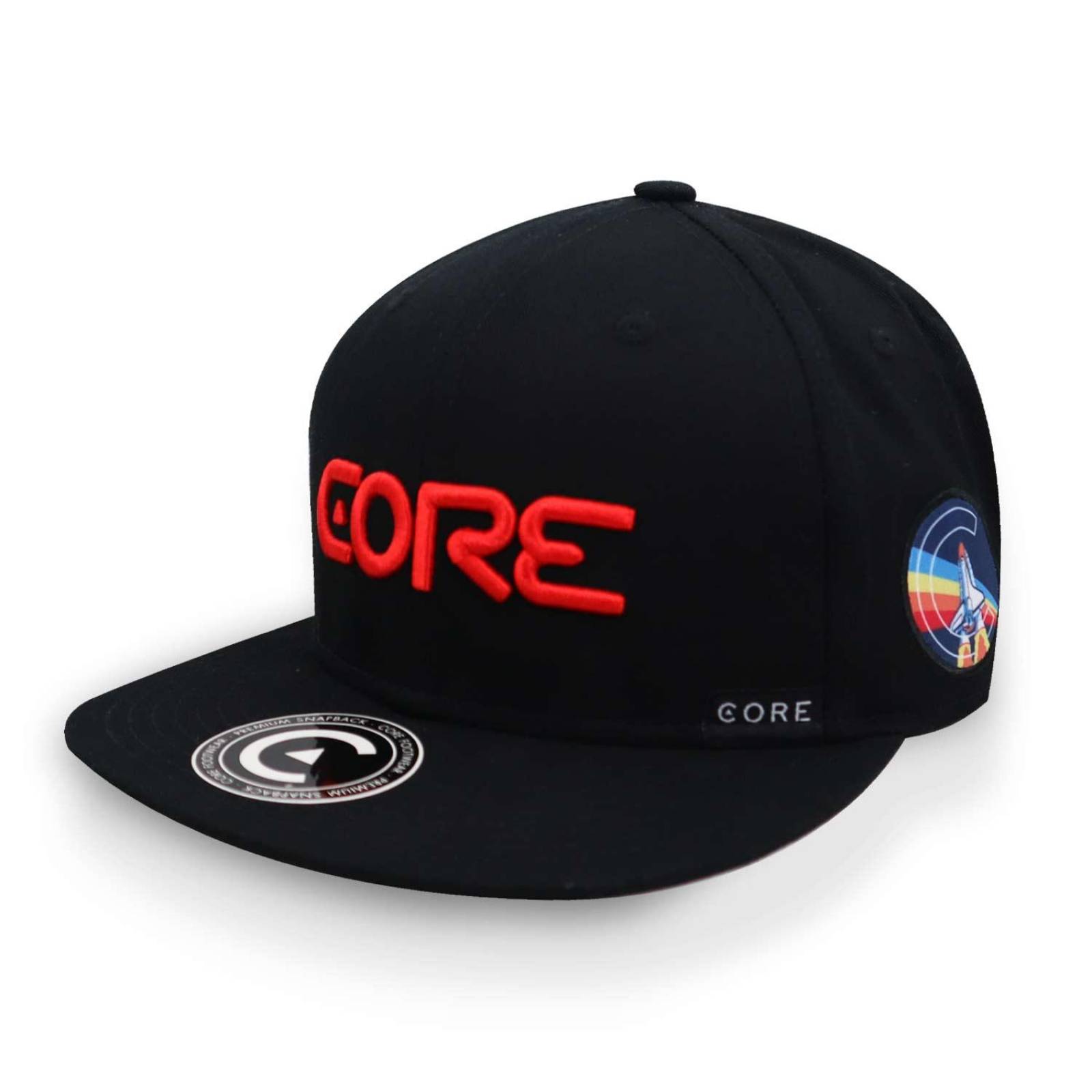Gorra Core Logo Multi Costado Letras Rojas/negro Unitalla 