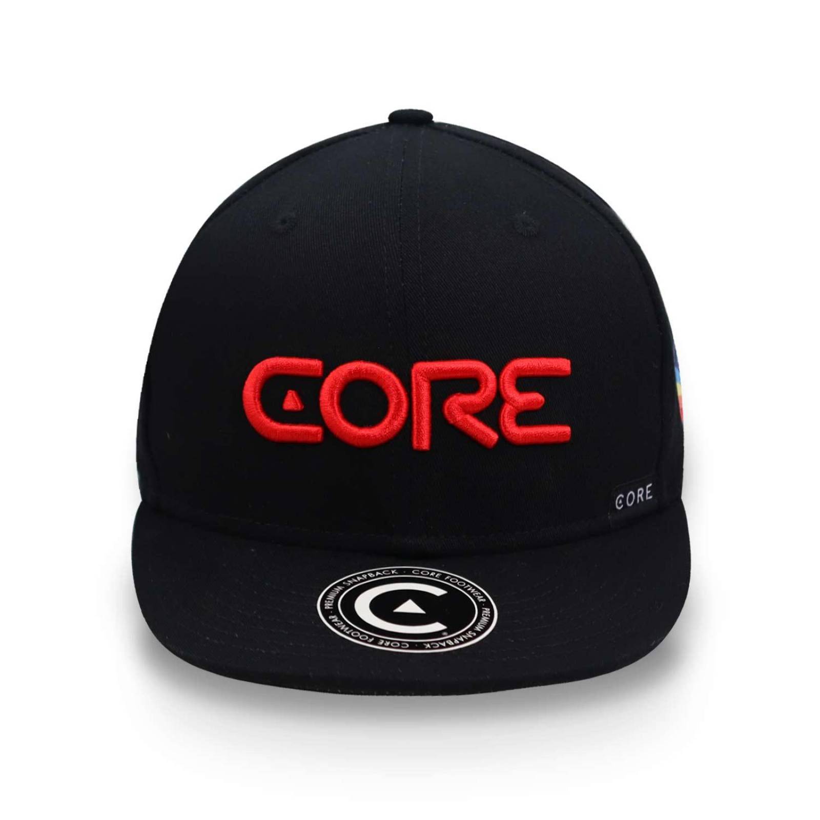 Gorra Core Logo Multi Costado Letras Rojas/negro Unitalla 