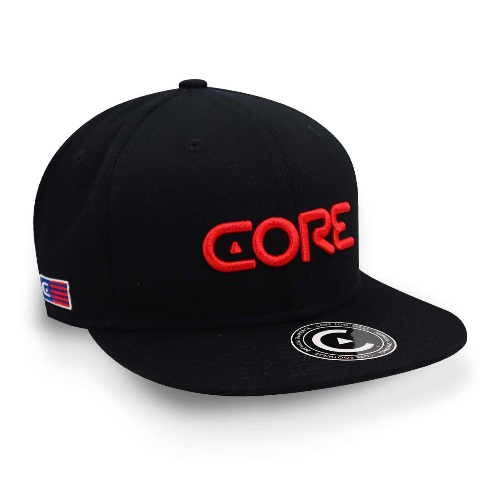 Gorra Core Logo Multi Costado Letras Rojas/negro Unitalla 