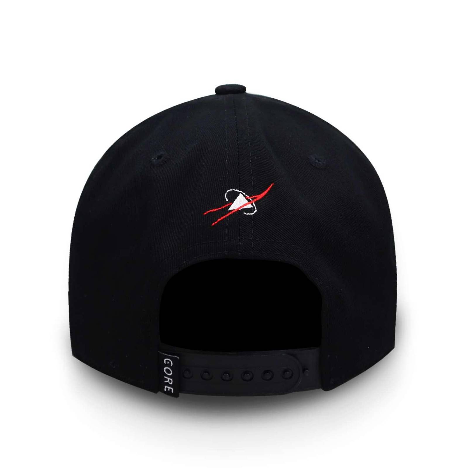 Gorra Core Logo Multi Costado Letras Rojas/negro Unitalla 