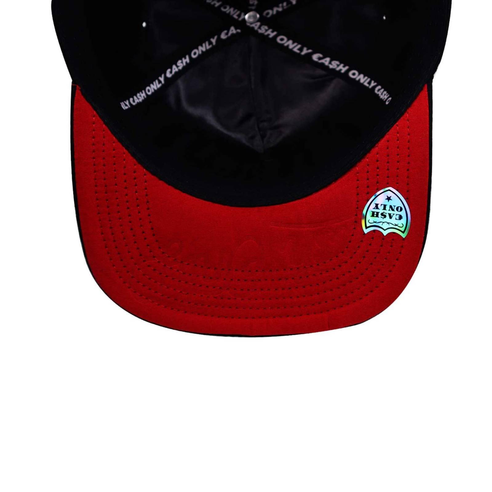 Gorra Cash Only Snapback Frank Dolla Gamuza Negro Unitalla 