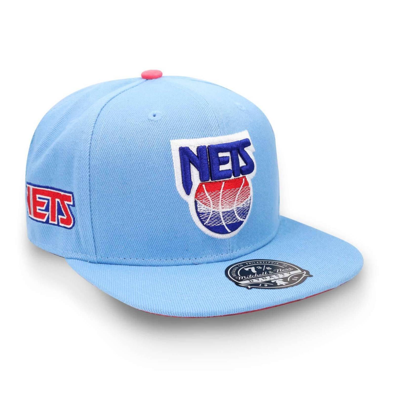 Gorra Mitchell & Ness NBA Hyperteam Nets Azul Cerrada 7 1/2