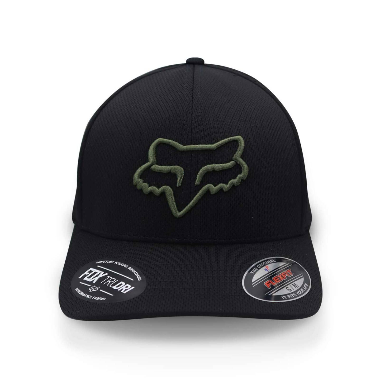 Gorra Fox Flexfit Lithotype 27088 Negro Cerrada CH/M
