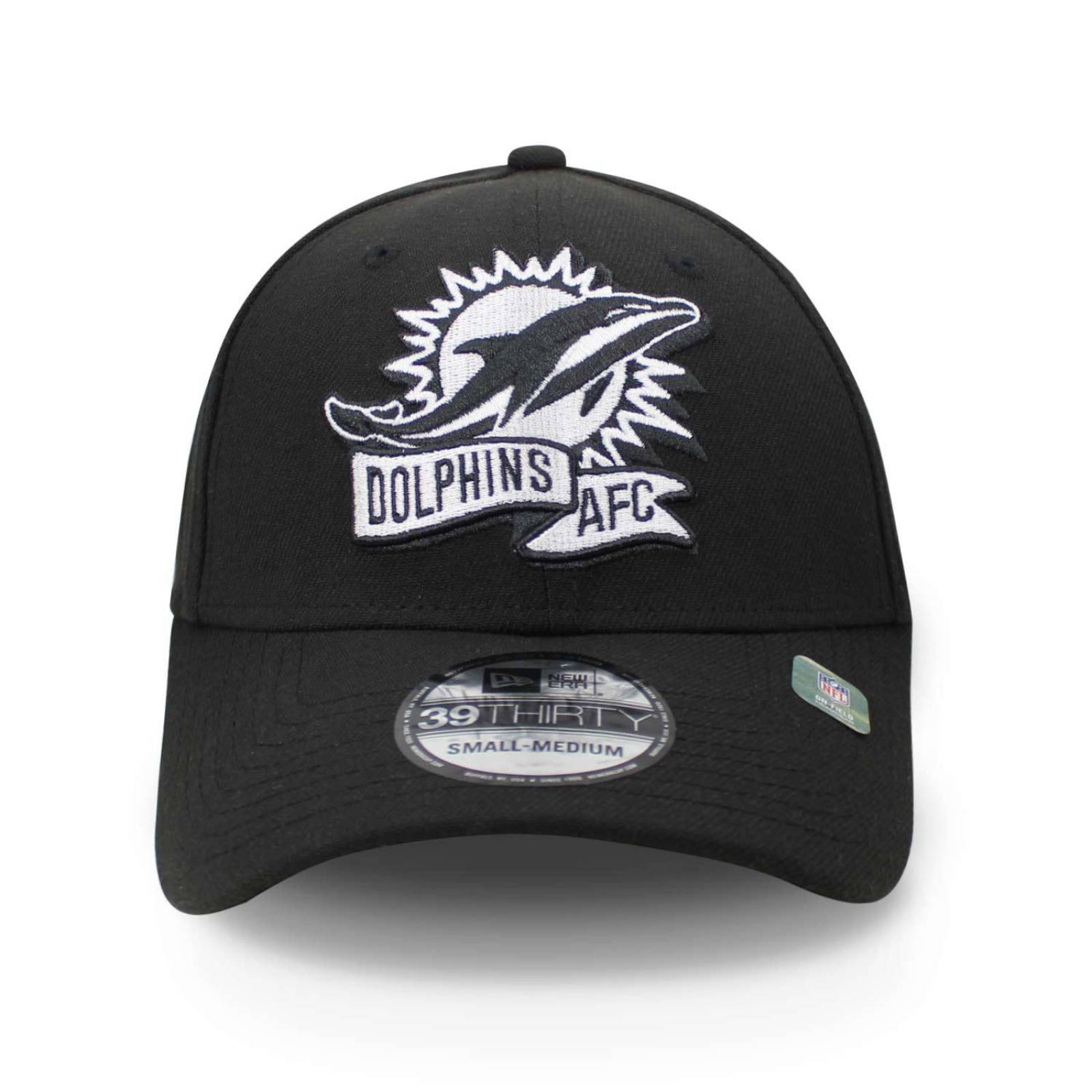Gorra New Era NFL 22 Sideline 39 Thirty Dolphins Negro Cerrada M/G