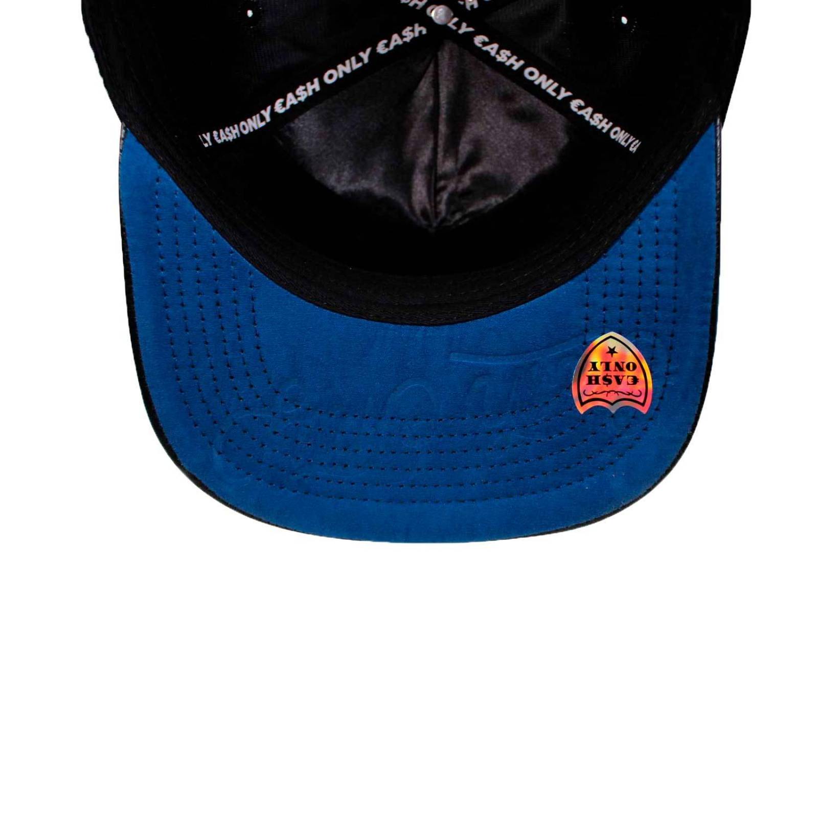 Gorra Cash Only Skull Negro Gamuza Snap Unitalla 