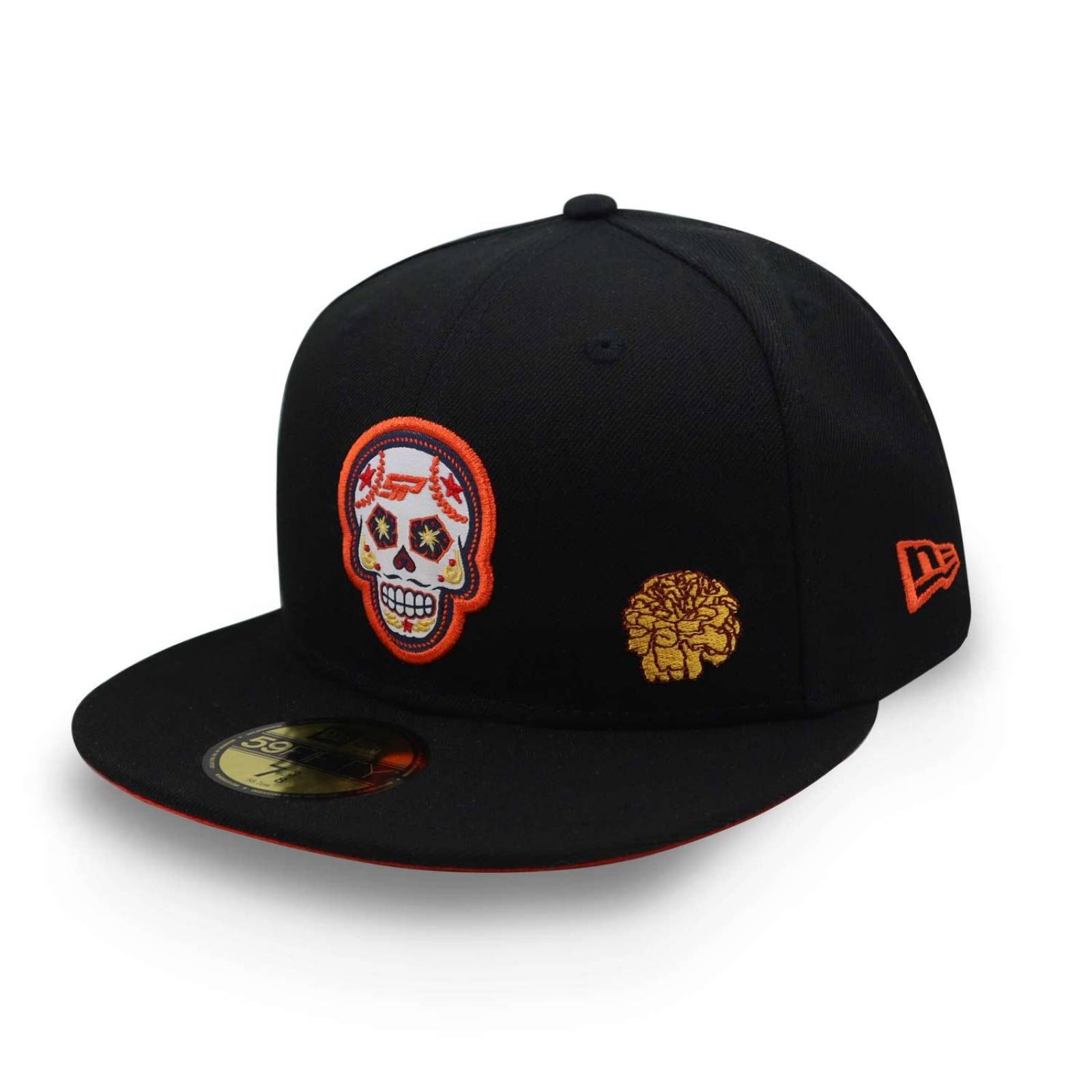 Gorra New Era 59 Fifty Checo Perez 22 Skull Negro Cerrada 7