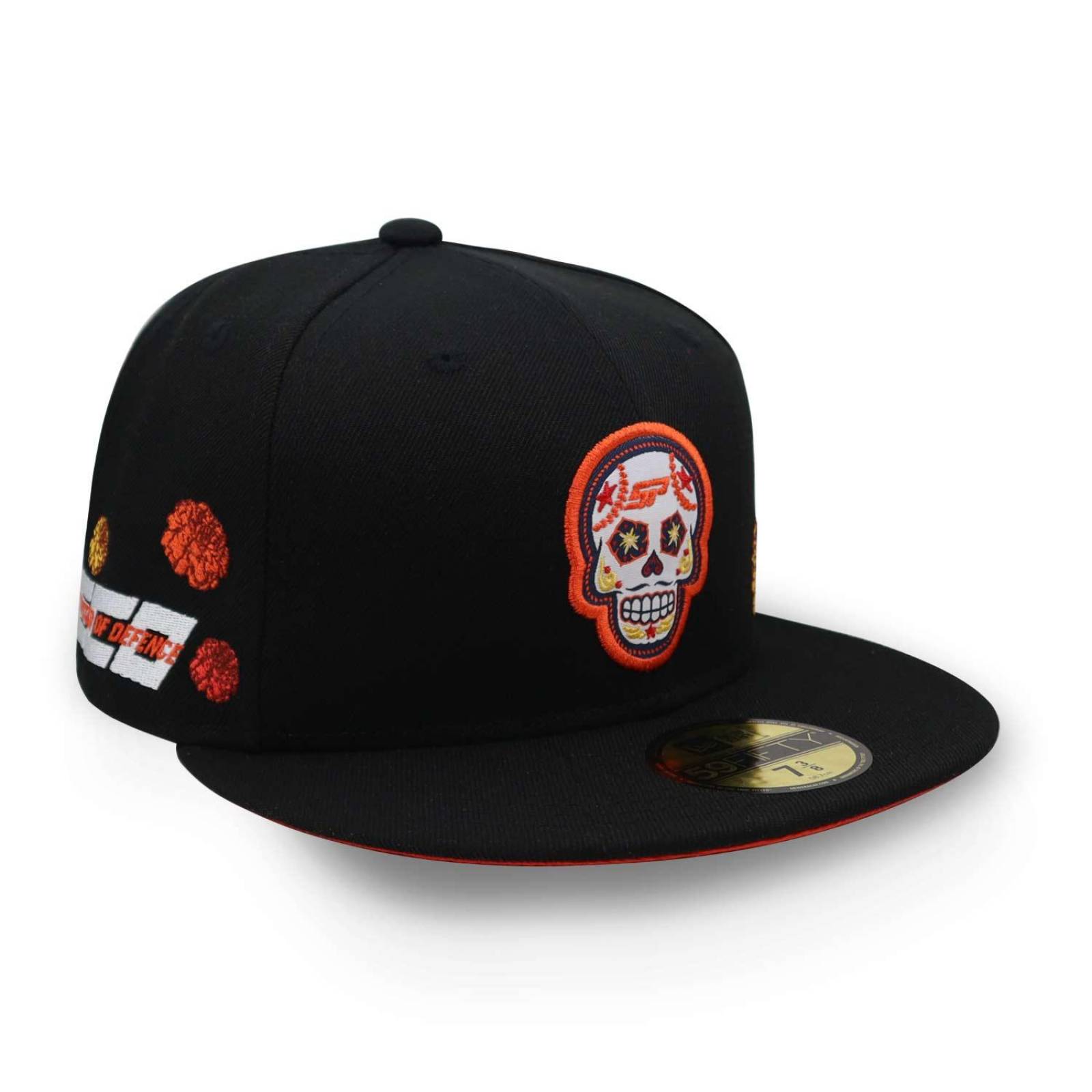 Gorra New Era 59 Fifty Checo Perez 22 Skull Negro Cerrada 7
