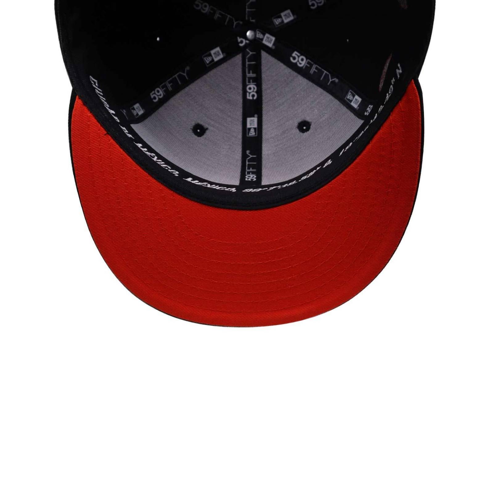 Gorra New Era 59 Fifty Checo Perez 22 Skull Negro Cerrada 7