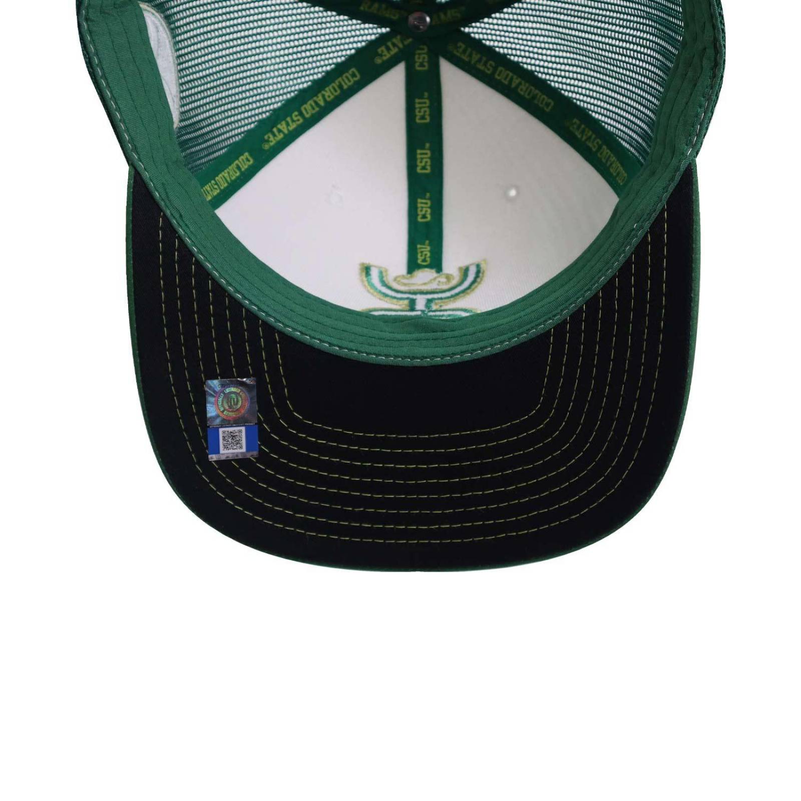 Gorra Hooey Colorado State 6 Panel Trucker Verde Unitalla