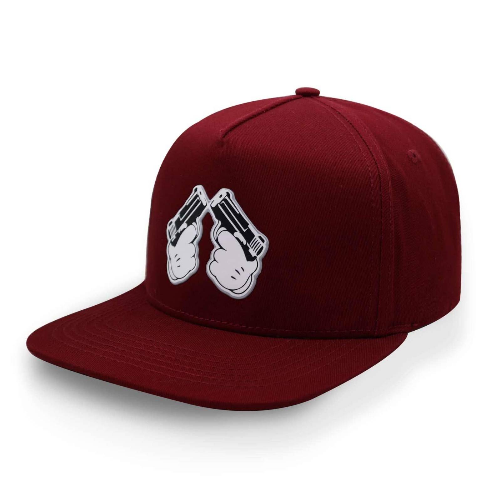Gorra Gc Brothers Hand Guns Guinda Unitalla 