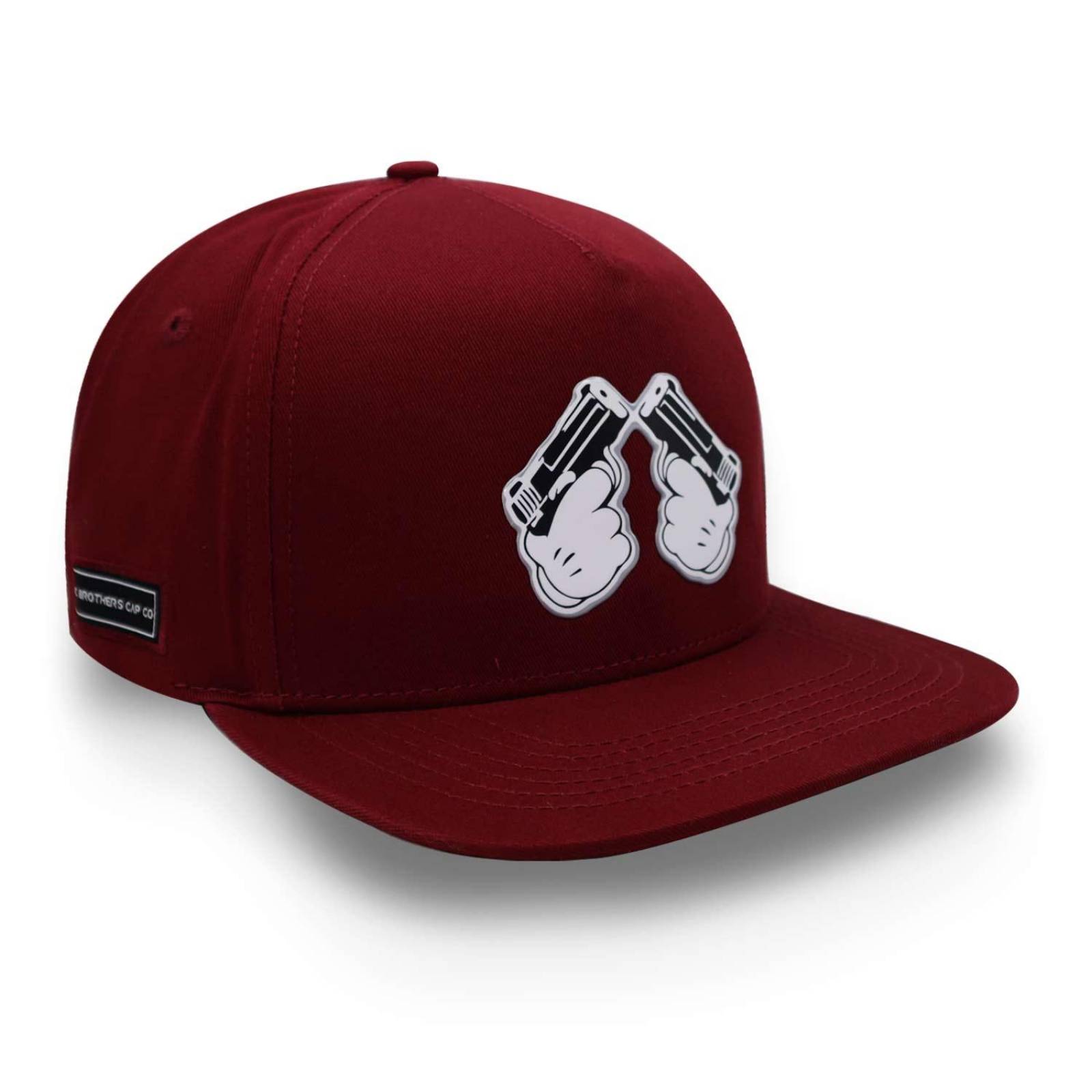 Gorra Gc Brothers Hand Guns Guinda Unitalla 