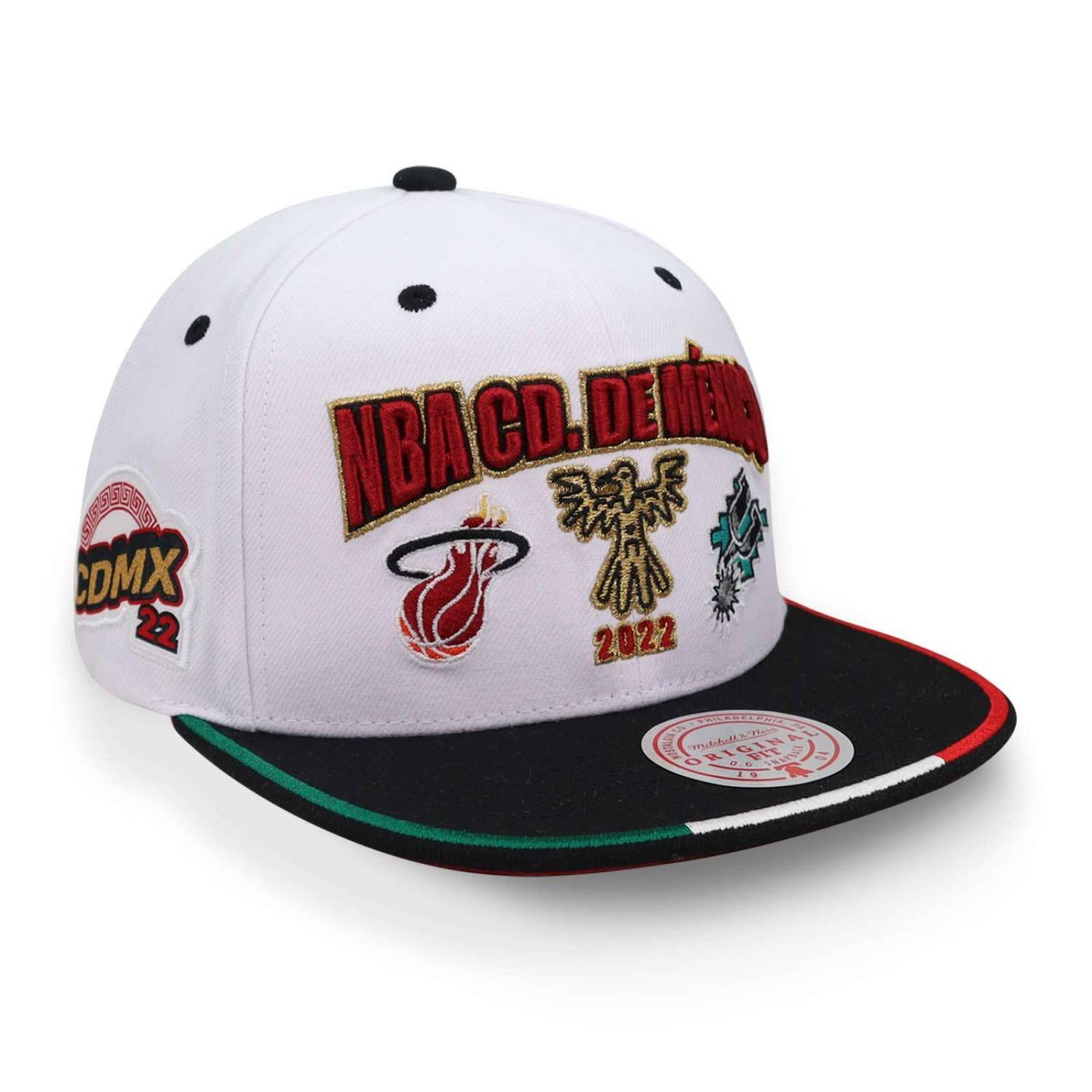 Gorra Mitchell And Ness Nba Cdmx Game Two Blanco Unitalla 